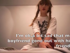 18-летняя девочка с косичками вынуждена трахаться с отчимом