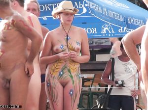 Нудистский марафон на русском пляже